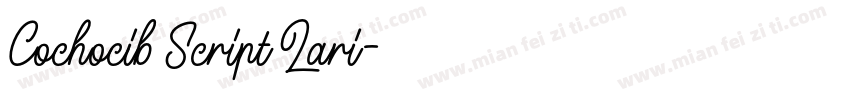 Cochocib Script Lari字体转换